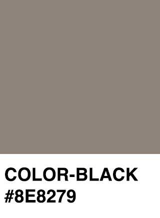 a fake pantone color code, showing a brown color though the name is 'color-black'